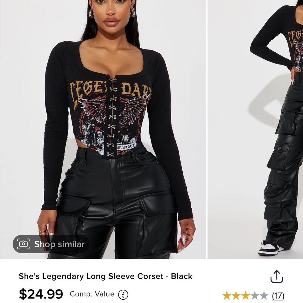 NWT She’s Legendary corset top